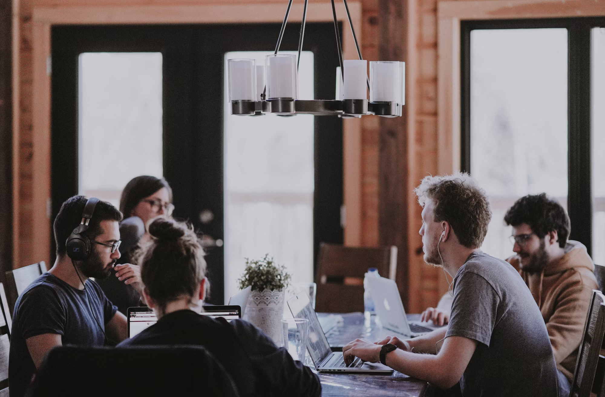 Real estate professionals collaborating